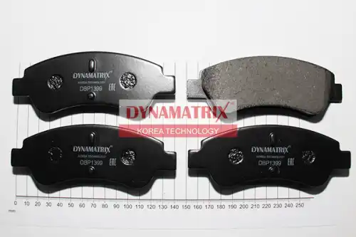 Тормозные колодки дисковые DYNAMAX DBP1399
