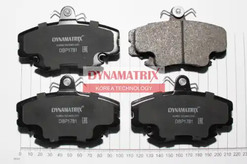 Тормозные колодки дисковые DYNAMAX DBP1781