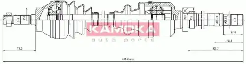 Вал приводной в сборе KAMOKA CT1138935