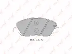 Тормозные колодки дисковые передняя ось LYNXAUTO BD-3615