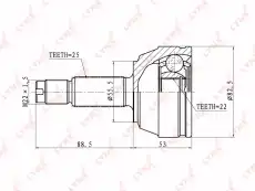 ШРУС наружный LYNXAUTO CO-3004