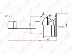 ШРУС наружный LYNXAUTO CO-4406