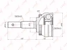ШРУС наружный LYNXAUTO CO-5738A