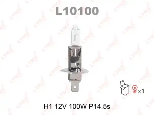 Автолампа P14.5s LYNXAUTO L10100 H1 12