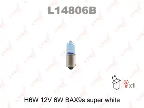 Автолампа BAX9s LYNXAUTO L14806B BAX 12