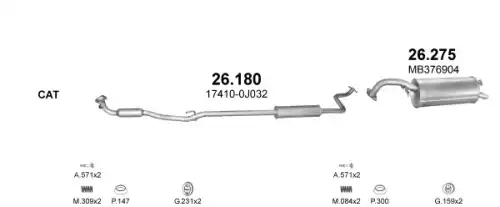 07.425 POLMOSTROW, АЛЮМ ГЛУШИТЕЛЬ ПОЛЬША