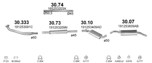 01.110 АЛЮМ ГЛУШИТЕЛЬ, ПОЛЬША POLMOSTROW