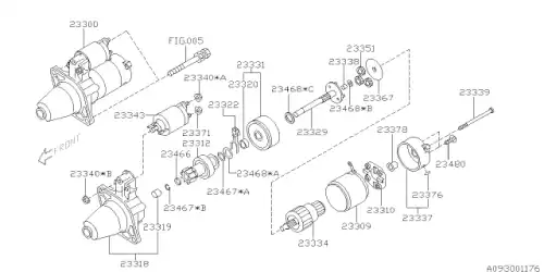 YOKE ASSY-START 23309AA280 SUBARU