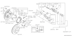 Тормозные колодки дисковые SUBARU 26265PA010
