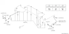 BRAKE HOSE R LH 26541AJ091 SUBARU