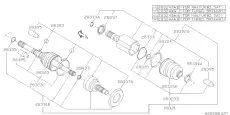  СТОПОРНОЕ КОЛЬЦО 28333AG010 SUBARU
