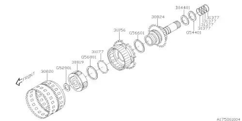 Шестерня КПП SUBARU 30820AA011