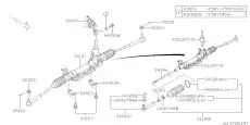  ПЫЛЬНИК РУЛЕВОЙ ТЯГИ 2ШТ 34190AE150 SUBARU