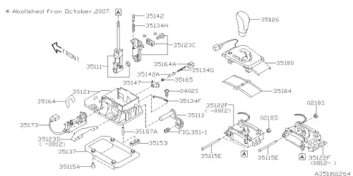 ARM COMPL LHD 35113AG010 SUBARU