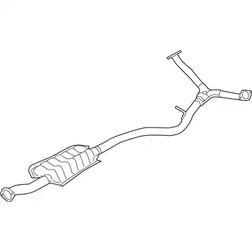 EXHAUST PIPE ASSEMBLY-REAR 44200SG010 SUBARU