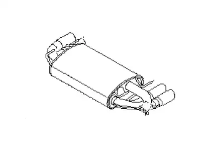 MUFFLER ASSY 44300FG450 SUBARU