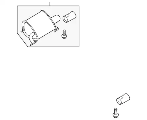 MUFFLER ASSY RH 44300SC192 SUBARU