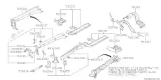 REINF TB LWR CP RH 51630AG6609P SUBARU
