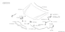 Тормозные колодки дисковые SUBARU 57252XA10A