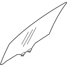 GLASS ASSEMBLY-FRONT DOOR,LEF 61011SG010 SUBARU