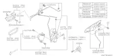 ACTUATOR ASSY DR FLH 61100FE010 SUBARU