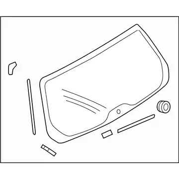 GLASS ASSY R G 63019SC020 SUBARU