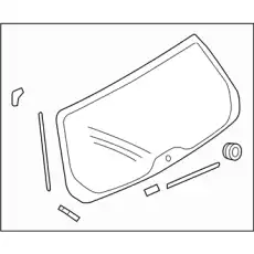 GLASS-REAR GATE 63019SG010 SUBARU