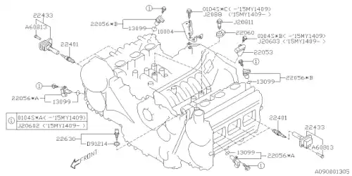 BOLT-8X33X16 800608130 SUBARU