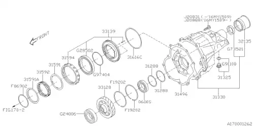 805069020 Стопорное кольцо SUBARU