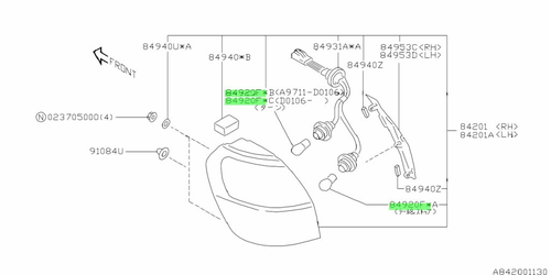 BULB 84920FE030 SUBARU