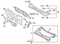  NUT PLASTIC M6 902950002 SUBARU