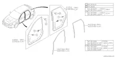 909130198 Клип SUBARU