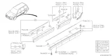 91112SA330 НАКЛАДКА ПЕРЕДНЕЙ ДВЕРИ SUBARU