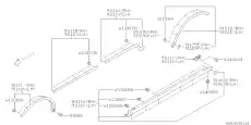  МОЛДИНГ ТРИБЕКА 06-13 91112XA20ANN SUBARU