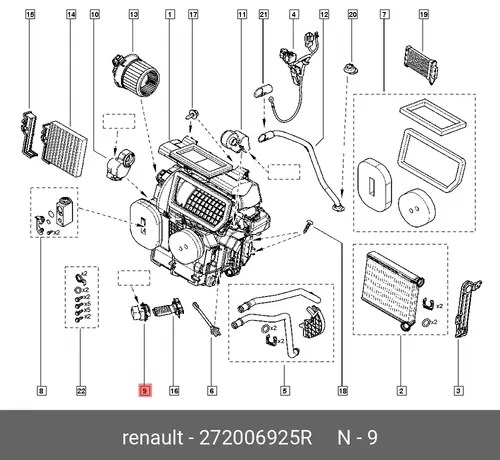 РЕЗИСТОР 272006925R RENAULT