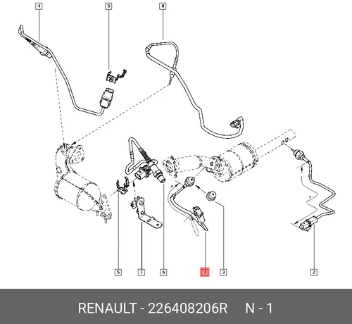 Датчик температуры автомобильный RENAULT 226408206R