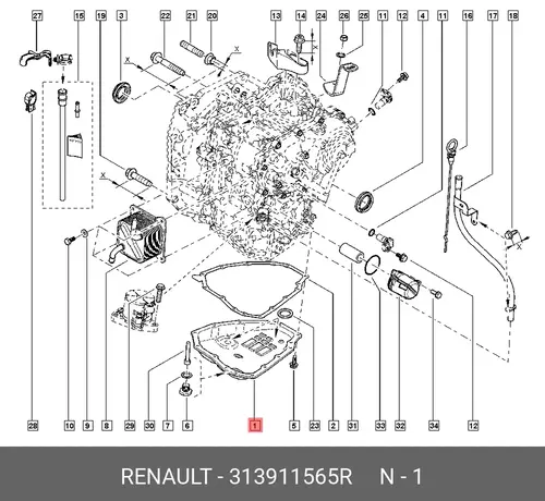 поддон картера!\ Lada Vesta 313911565R RENAULT