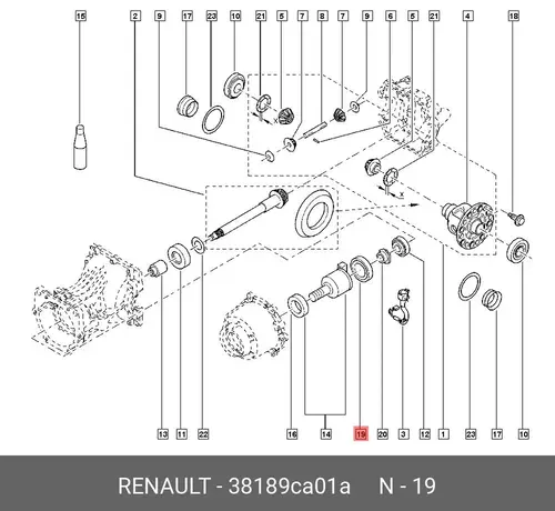 38189CA01A ДЕТАЛЬ RENAULT