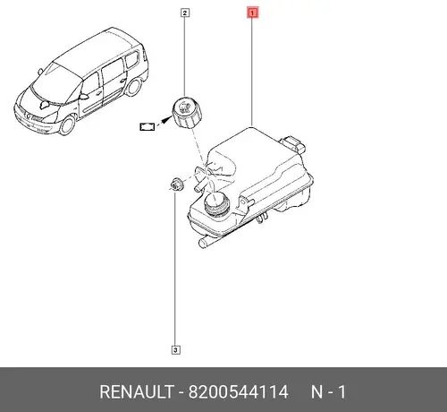 БАЧЕК РАСШ. ESPACE 8200544114 RENAULT