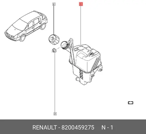 Расширительный бачок RENAULT 8200459275