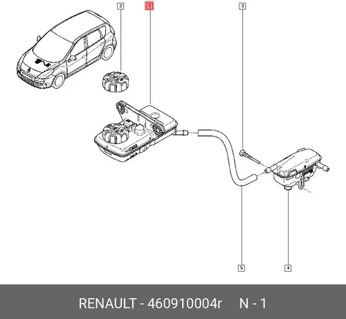 Расширительный бачок RENAULT 460910004R