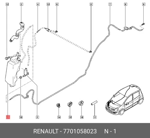 7701058023 ДЕТАЛЬ RENAULT