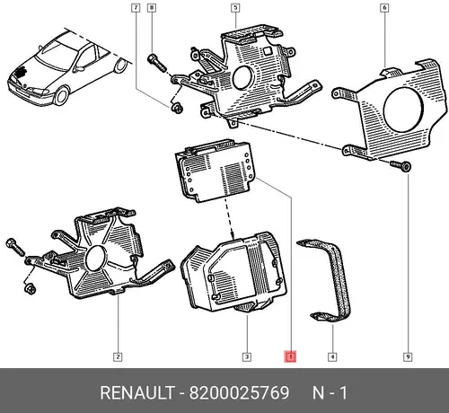 БЛОК УПР. ВПРЫСКОМ 8200025769 RENAULT