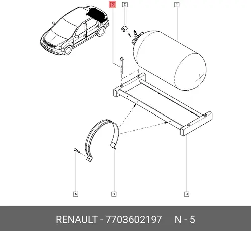 БОЛТ M10 7703602197 RENAULT