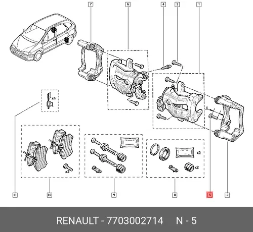 БОЛТ М12 7703002714 RENAULT