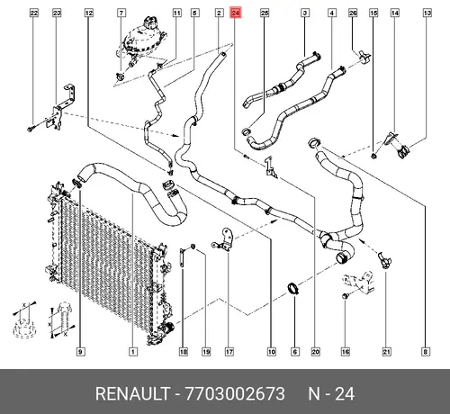 БОЛТ M6 7703002673 RENAULT