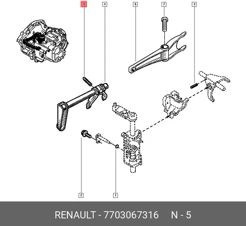 БОЛТ М10 7703067316 RENAULT