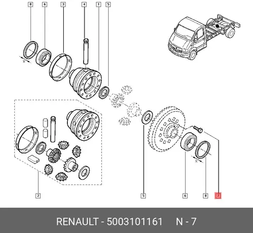 5003101161 Болт М14х40 10.9 RENAULT