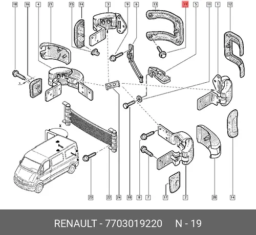 БОЛТ М5 7703019220 RENAULT