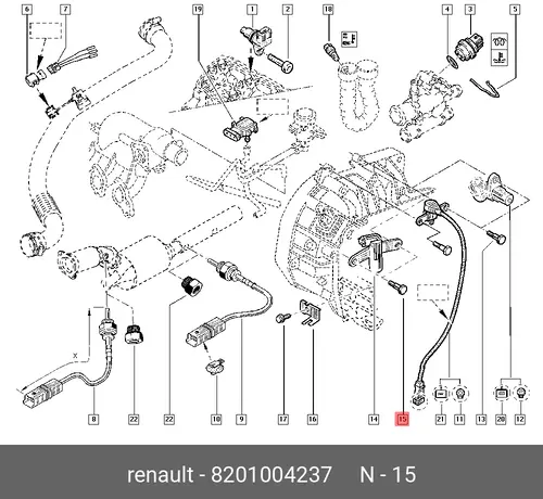 болт М7!\ Renault 8201004237